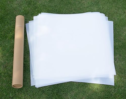 Hojas de plástico para plantillas de corte láser PET en blanco de 24 x 24 pulgadas (paquete de 10), material de plantilla Mylar segura para