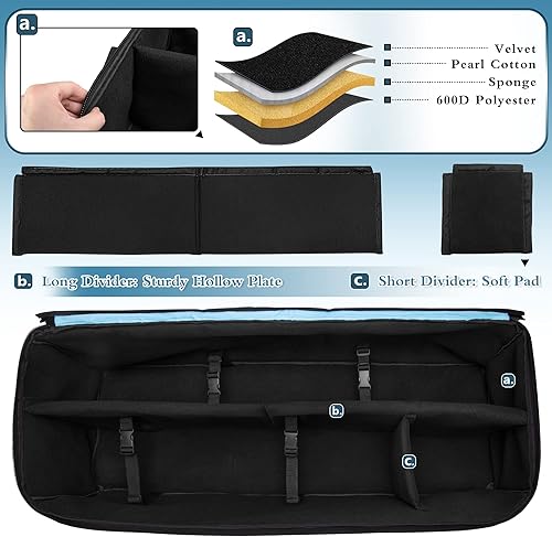 Miniatura 2 de samdew Funda para telescopio astronómico, bolsa de almacenamiento de telescopio grande de 40.8 pulgadas para tubo de telescopio y trípode,