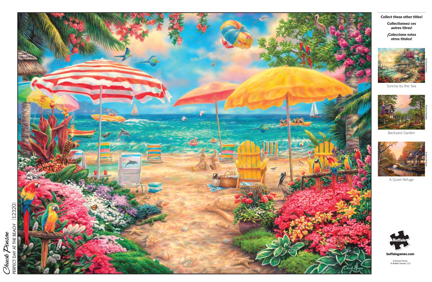 Buffalo Games - Chuck Pinson - Giornata perfetta in spiaggia - Puzzle da 1000 pezzi