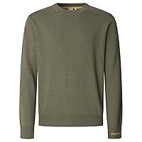 Pepe Jeans Maglieria da Uomo Andre Girocollo, Verde (Verde Militare)