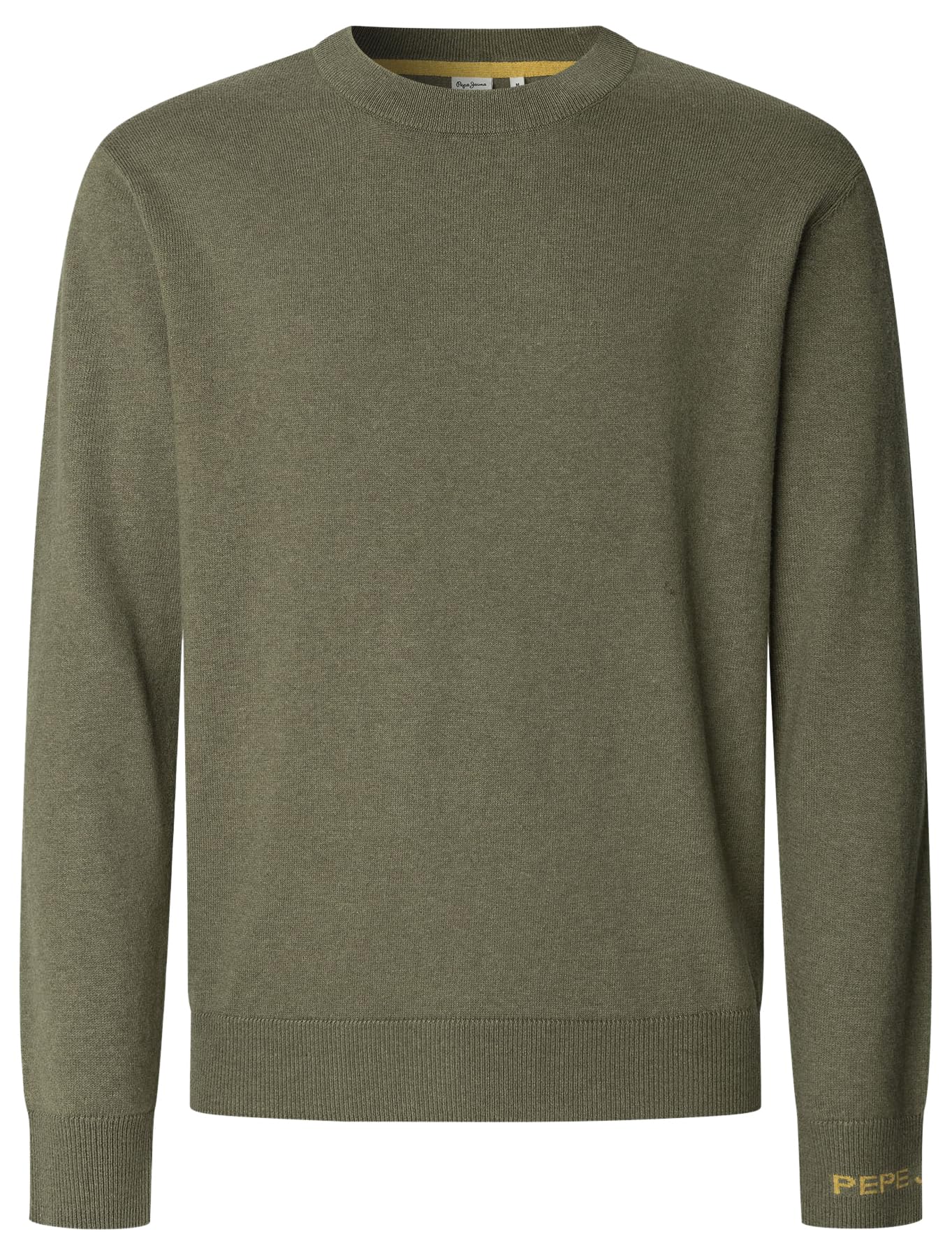 Pepe Jeans Men's Andre Crew Neck Knitwear, Green (Military Green), L