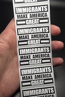 50PCS Immigrants Make America Great Stickers Bulk lot Labels