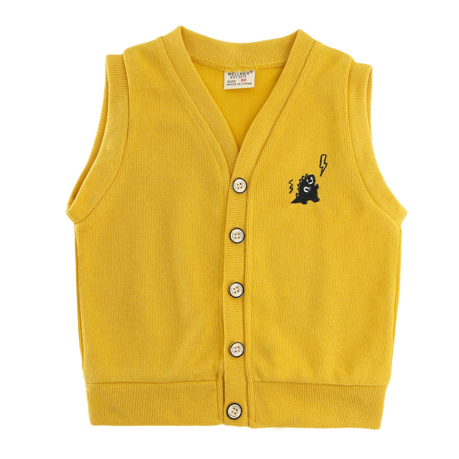 POBIDOBY Thick Baby Vest for Girls&amp;Boys, Purcotton Toddler Cardigan Girl&amp;Boys for Spring&amp;Fall&amp;Winter