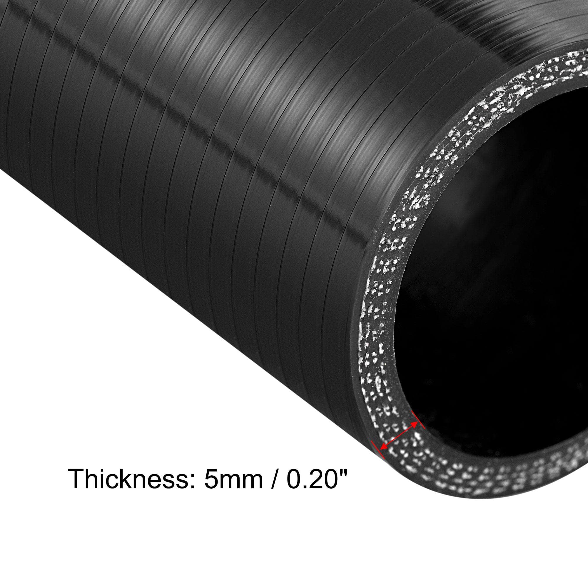 35mm / 1.38" ID Car Coupler Silicone Hose Intercooler Heater Turbocharger Air Intake Pipe Radiator Coolant Tube 300mm Blue Outside And Red Inside