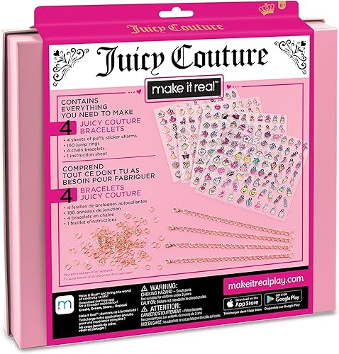 Miniatura 2 de Make It Real - Juicy Couture - Kit de fabricación de pulseras absolutamente encantador - Kit de fabricación de joyas para niños - Kit de fabricación