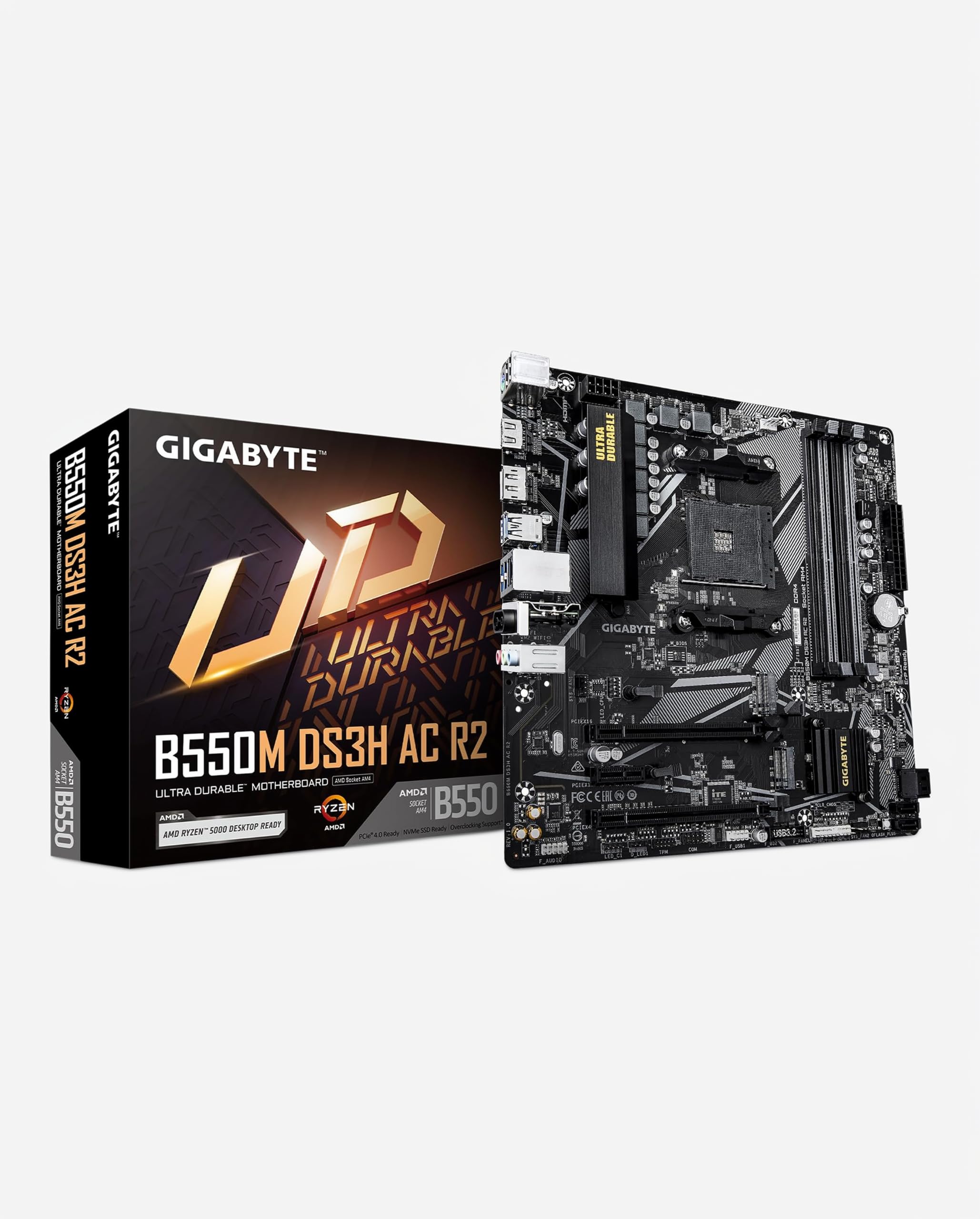 Amazon.com: GIGABYTE B550M DS3H AC R2 AMD AM4 mATX Motherboard
