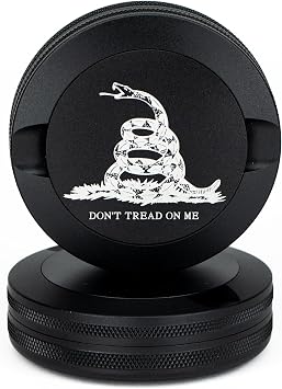 Dont Tread on Me Zyn Metal Can | Pouch Container | Moisture & Odor Proof Snus Can | Zyn Accessories | Laser Engraved Gadsden Flag Design