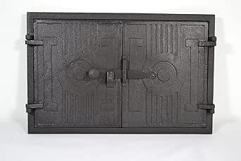 URPIZY Hochtemperatur Glas Für Holzofen Tür - Rauch & Flammenschutz, 2 Größen