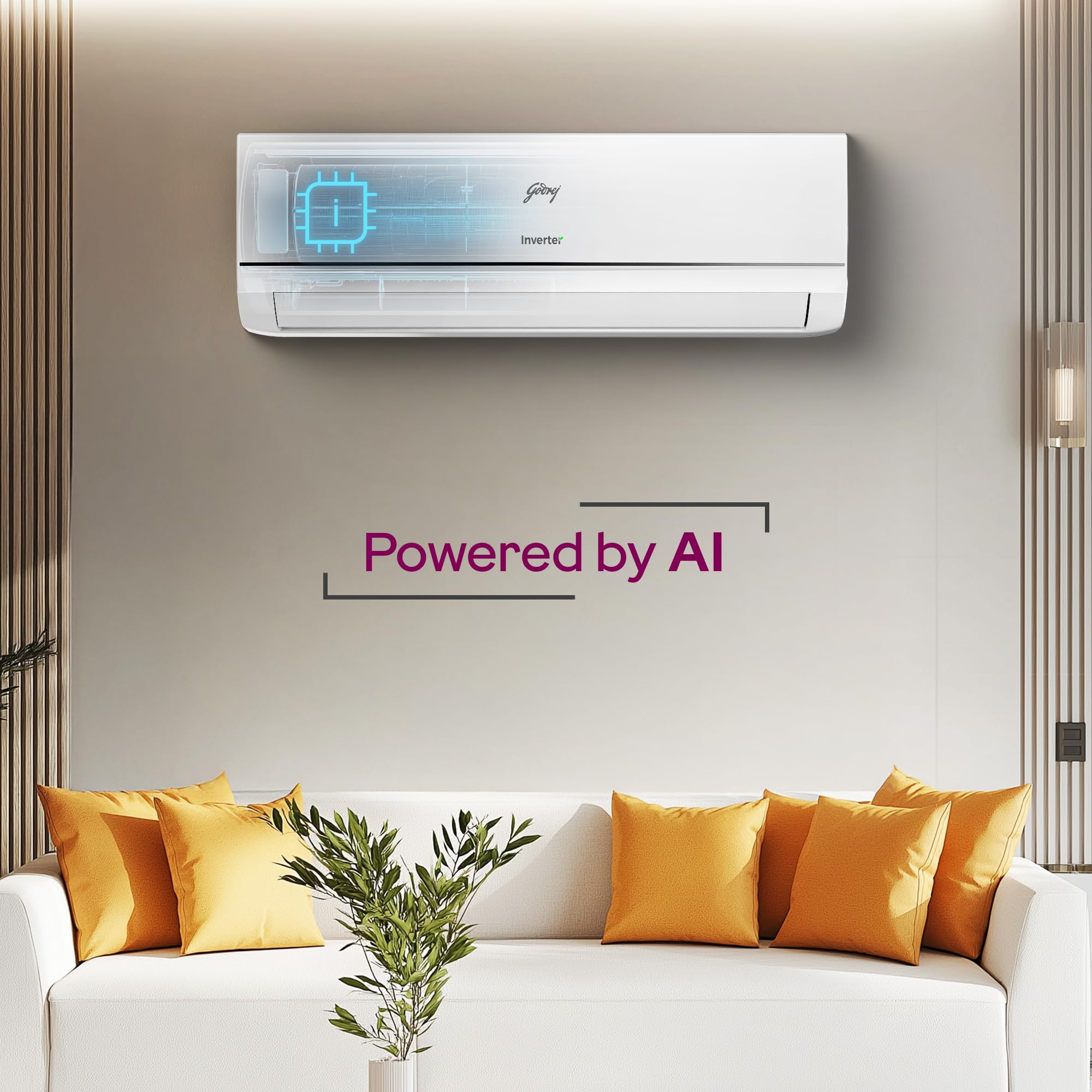 Godrej 1 Ton Split AC - AI Cooling & 5-Year Warranty -2