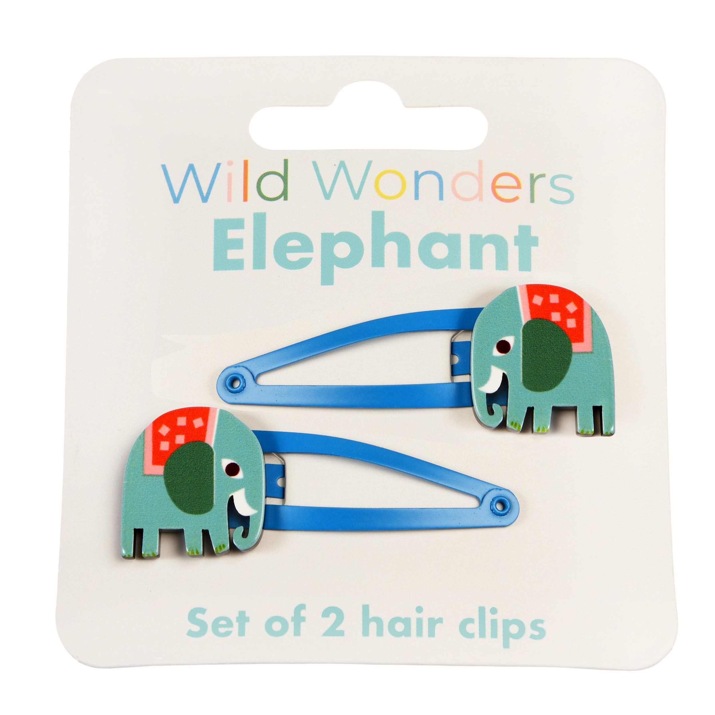Children's Wild Wonders Elephant Hair Clips (set Of 2), claw clips