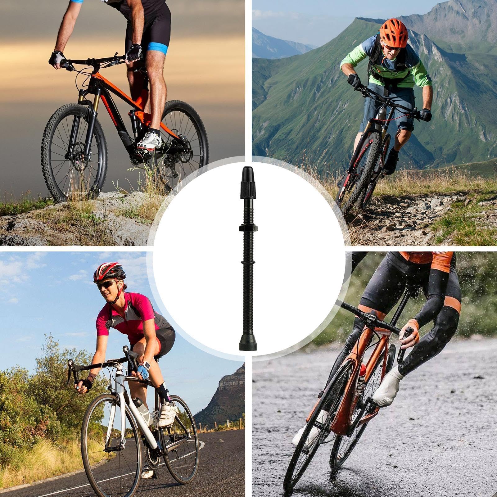 Stelo Valvola Per Bicicletta Valvola Francese In Lega Superleggera | Valvola ruote tubeless per bici da strada, mountain bike, gravel, ciclocross, pendolare, pieghevoli, elettriche