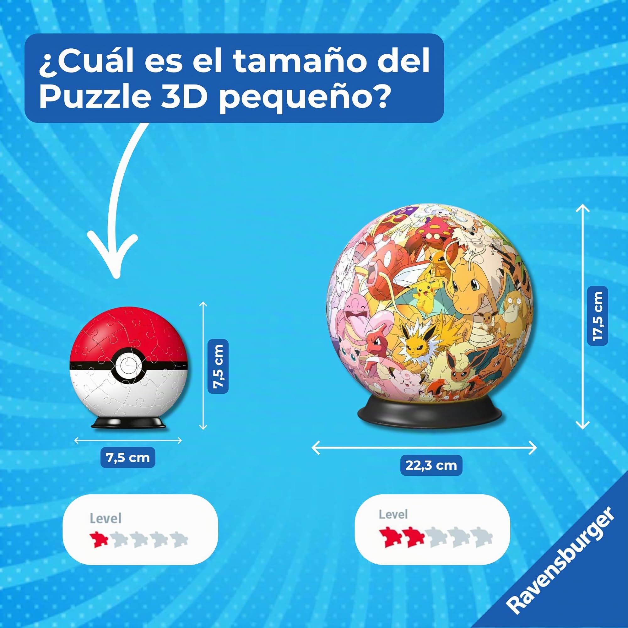 Ravensburger - Puzzle 3D Niños Pokemon Pokeball | Puzzles 3D para Niños De 6 Años O Más | Maquetas para Montar De 55 Piezas | Regalo Niño 6 Años O Más