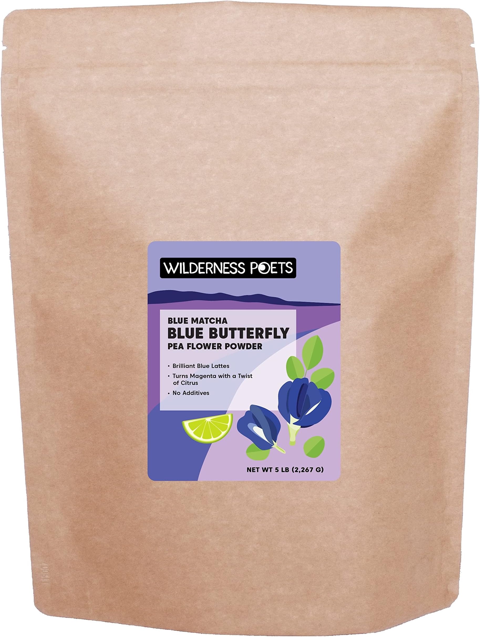 Blue Butterfly Pea Flower Powder (80 Ounce - 5 Pound)