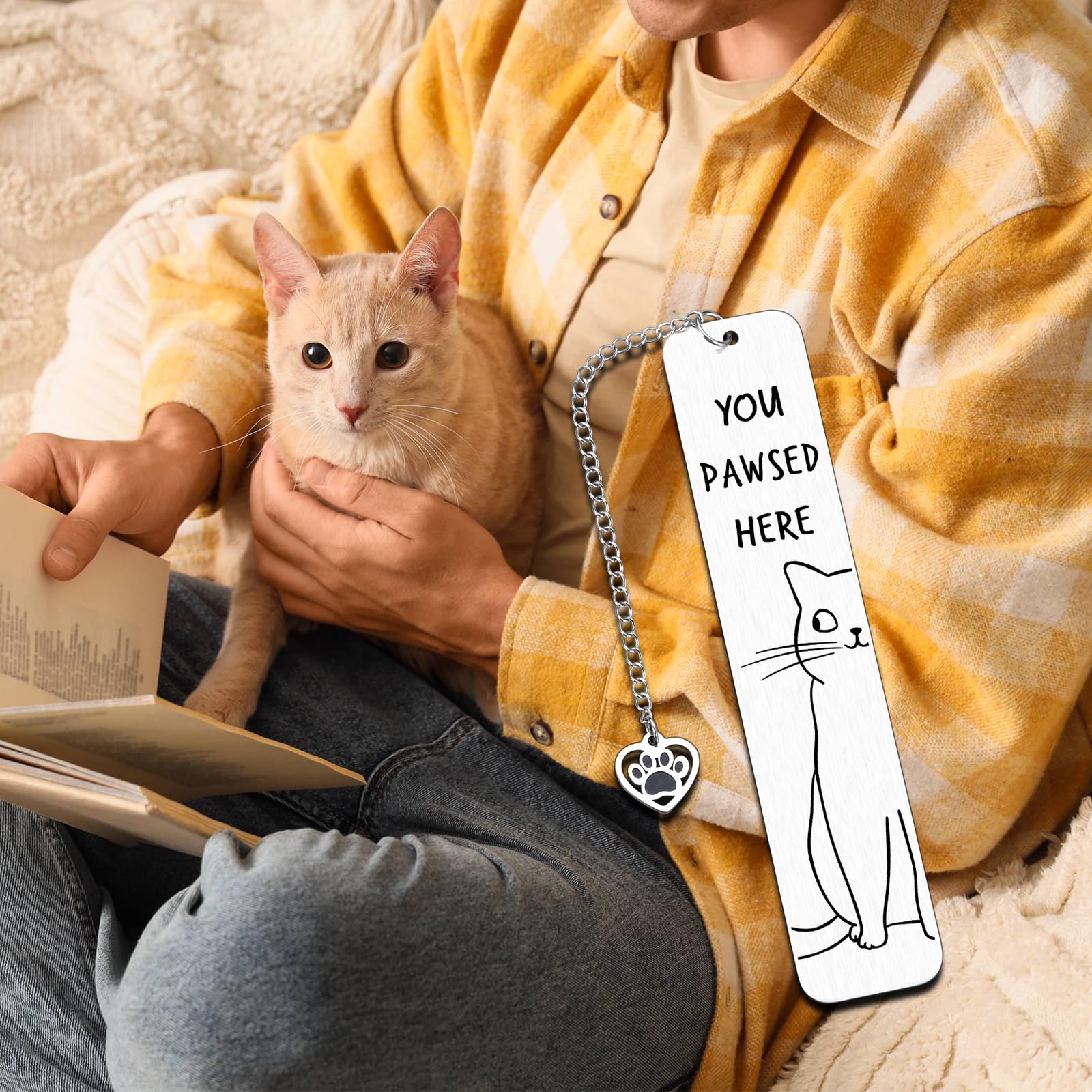 Cat Book Lover Gift For Women Girls Funny Bookmarks For Reading Readers - View #7