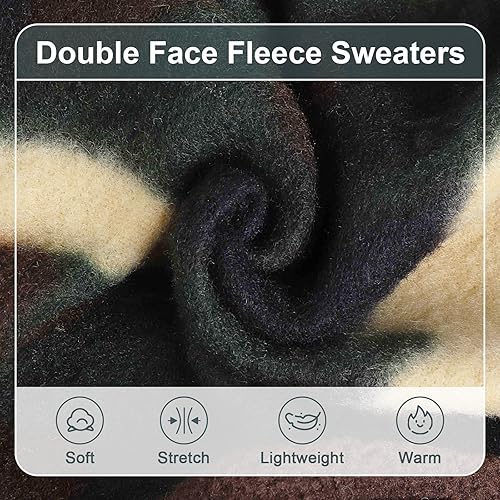 Miniatura 4 de Chaleco de forro polar para perro, ropa de invierno para mascotas para perros pequeños, niño o niña, suéter de camuflaje cálido para mascotas,