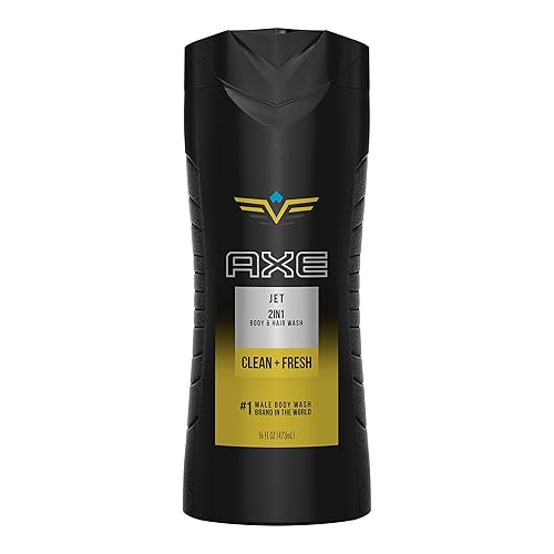 AXE Gel de baño y champú 2 en 1 para hombres, Jet, 16 onzas