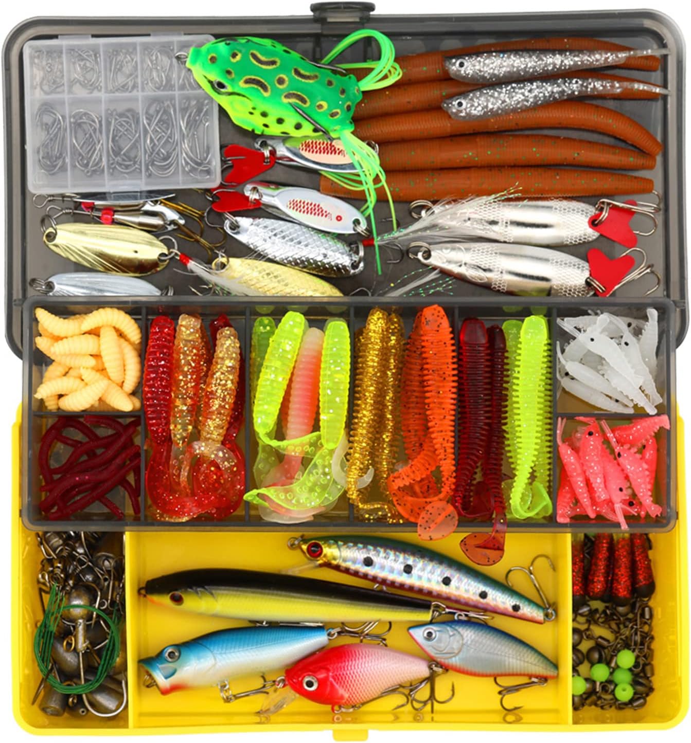 304pcs Fishing Accessories Kit Fishing Tackle Kit Fishing Tackle