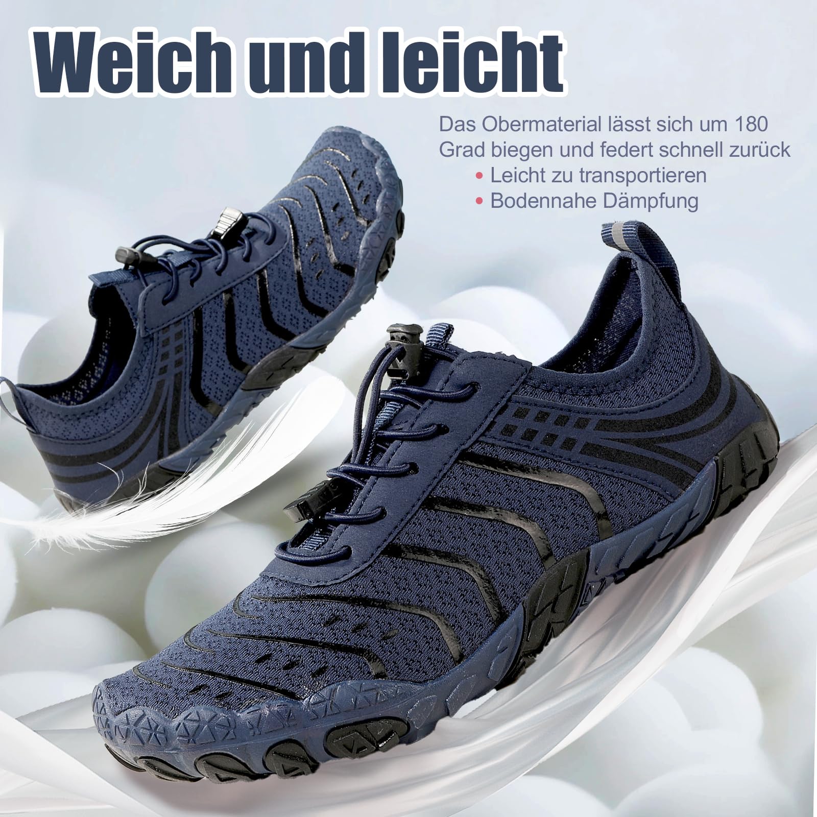 Zapatos de Agua Secado rápido Hombre Mujer Zapatillas Agua Verano Zapatos de Playa Transpirable Zapatos de Natación Descalzos Deportes Acuáticos Zapatillas de Piscina