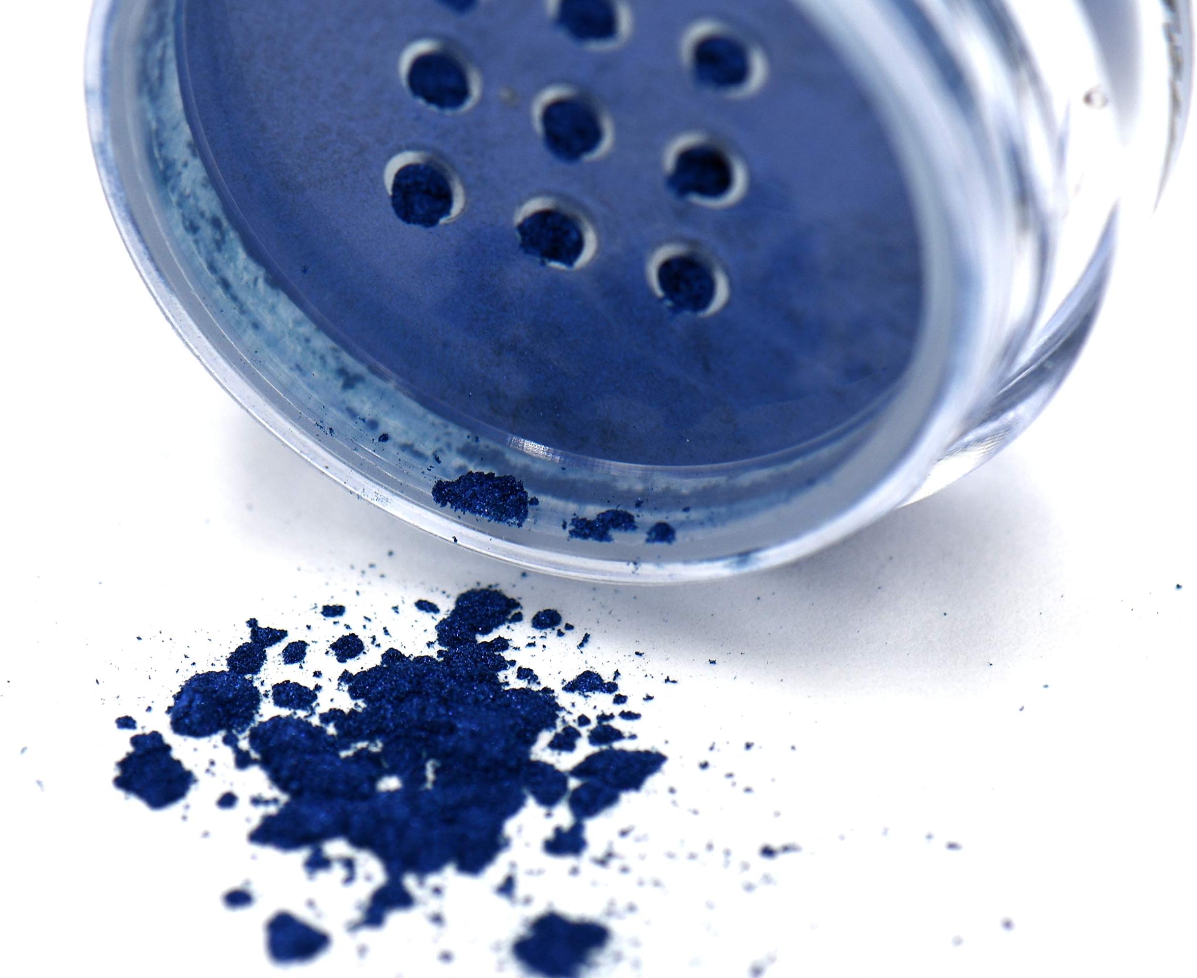 Pure Ziva Blue Plate Special Metallic Deep Royal Navy Purple Single Loose Powder Eyeshadow; Vegan, Talc & Paraben Free