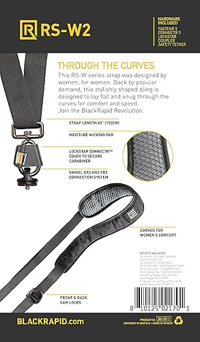Miniatura 2 de BLACKRAPID Eslinga de cámara RS-W2 diseñada para fotógrafas femeninas, Negro -