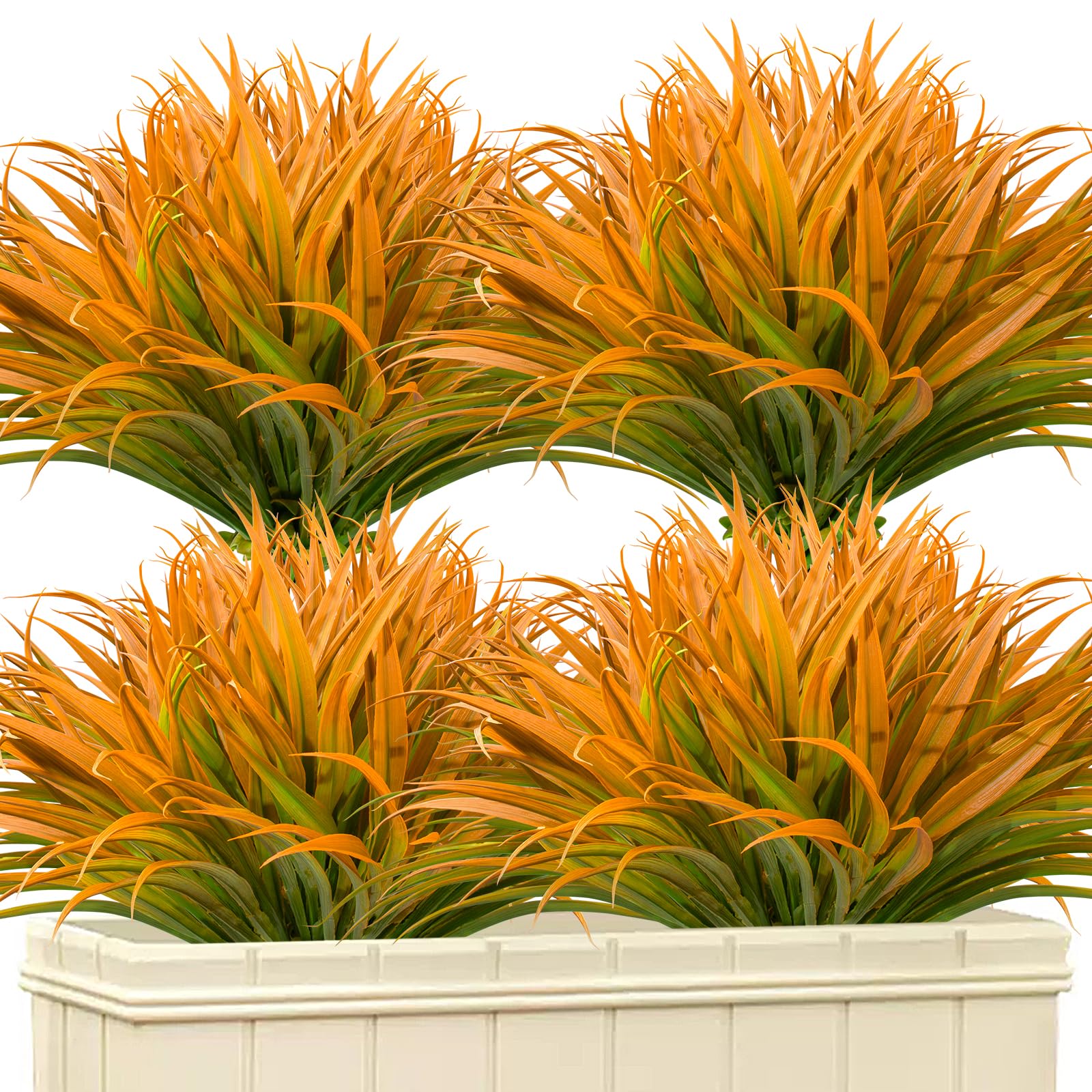 50 Stück Künstliche Rote Gräser – UV-beständig, Je 44,5 Cm Hoch, Für Garten, Terrasse, Deko