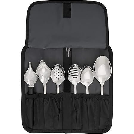 Mercer Culinary 7-Piece Plating Spoons II Set, Silver