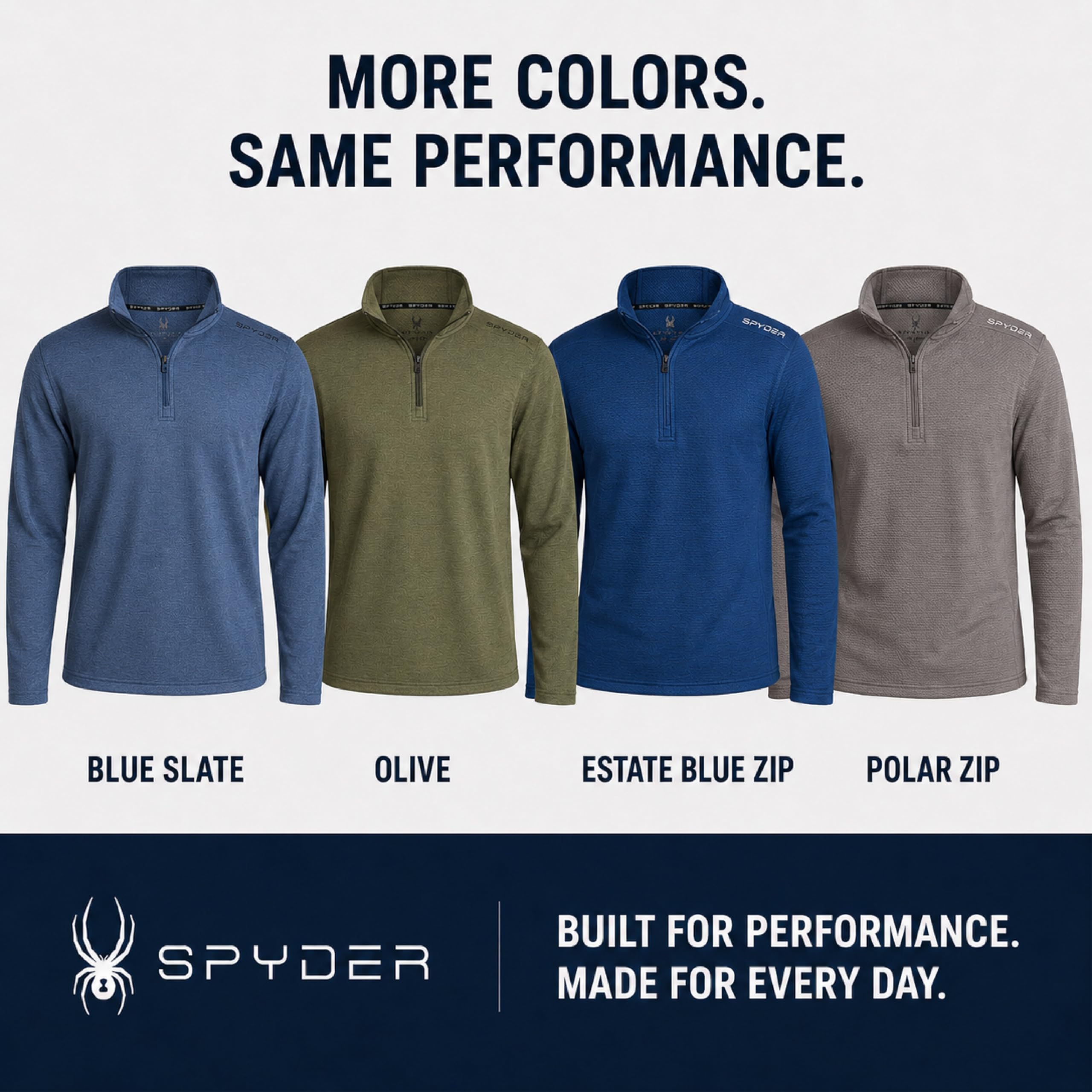Spyder M Cut Fleece QTR Zip Cuello Alto con Cremallera de un Cuarto Hombre (Pack de 1)
