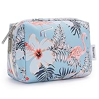 Vista 24 de Narwey Pequeña bolsa de maquillaje para bolso, mini bolsa de cosméticos, bolsa de maquillaje de viaje con cremallera, bonitas bolsas de maquillaje