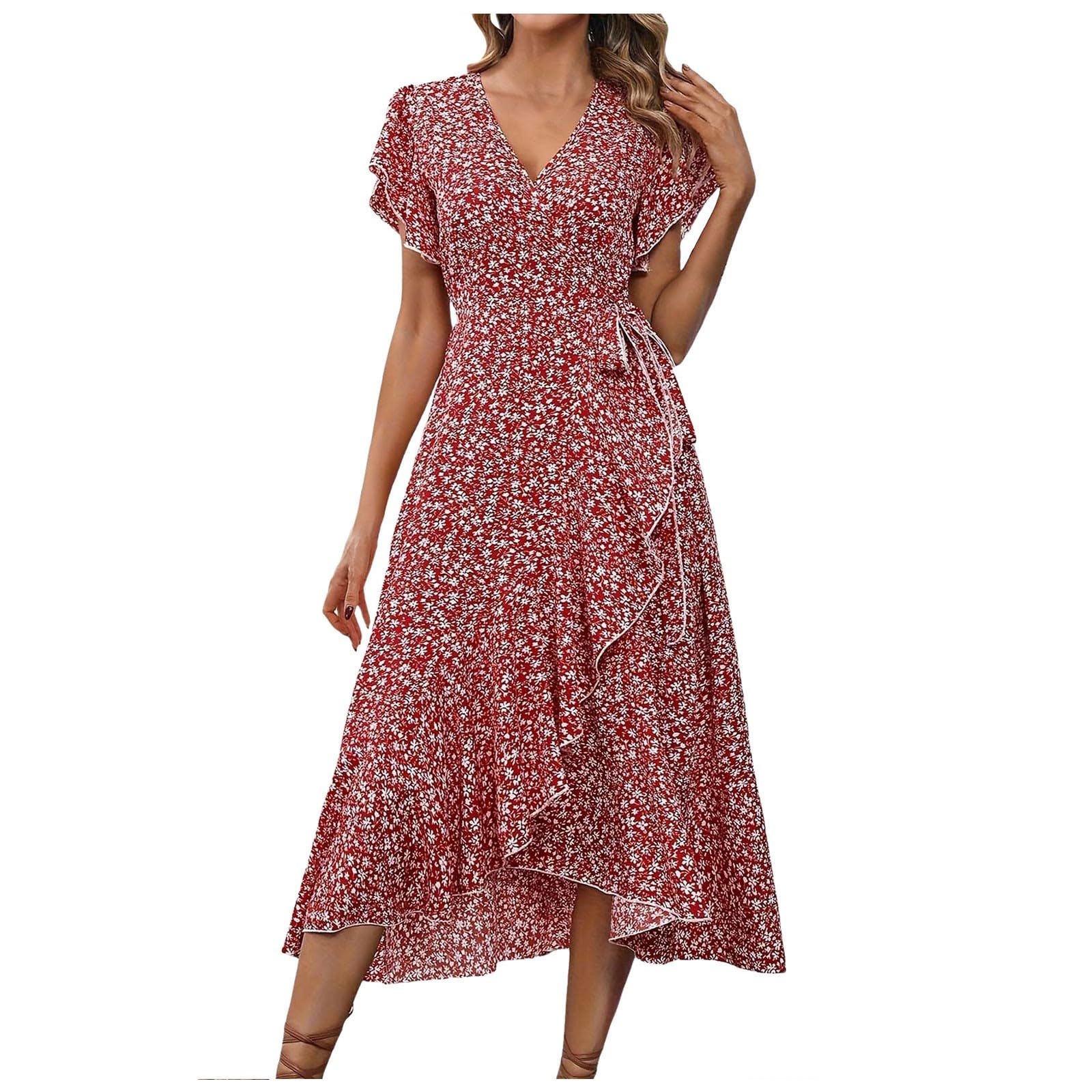 Robe à fleurs taille cintrée chic et sexy WWricotta - 6