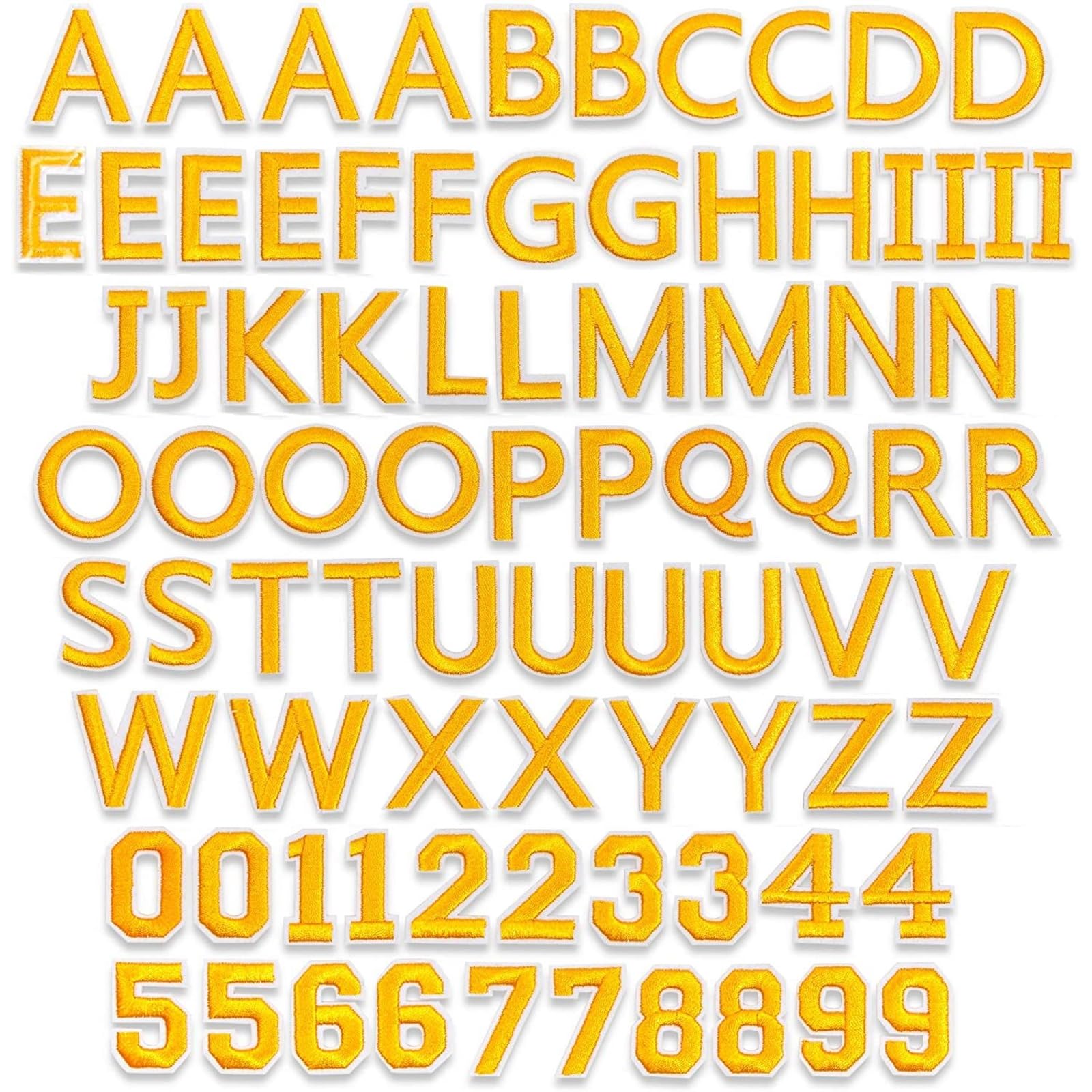 Photo 1 of ****BLACK****Bright Creations Iron On Letters & Numbers Block Lettering Patches - 82-Piece, 1 x 1.5 in Black Cotton Fabric - Easy Application & Strong Adhesive - for T-Shirts, Jerseys & DIY Clothing