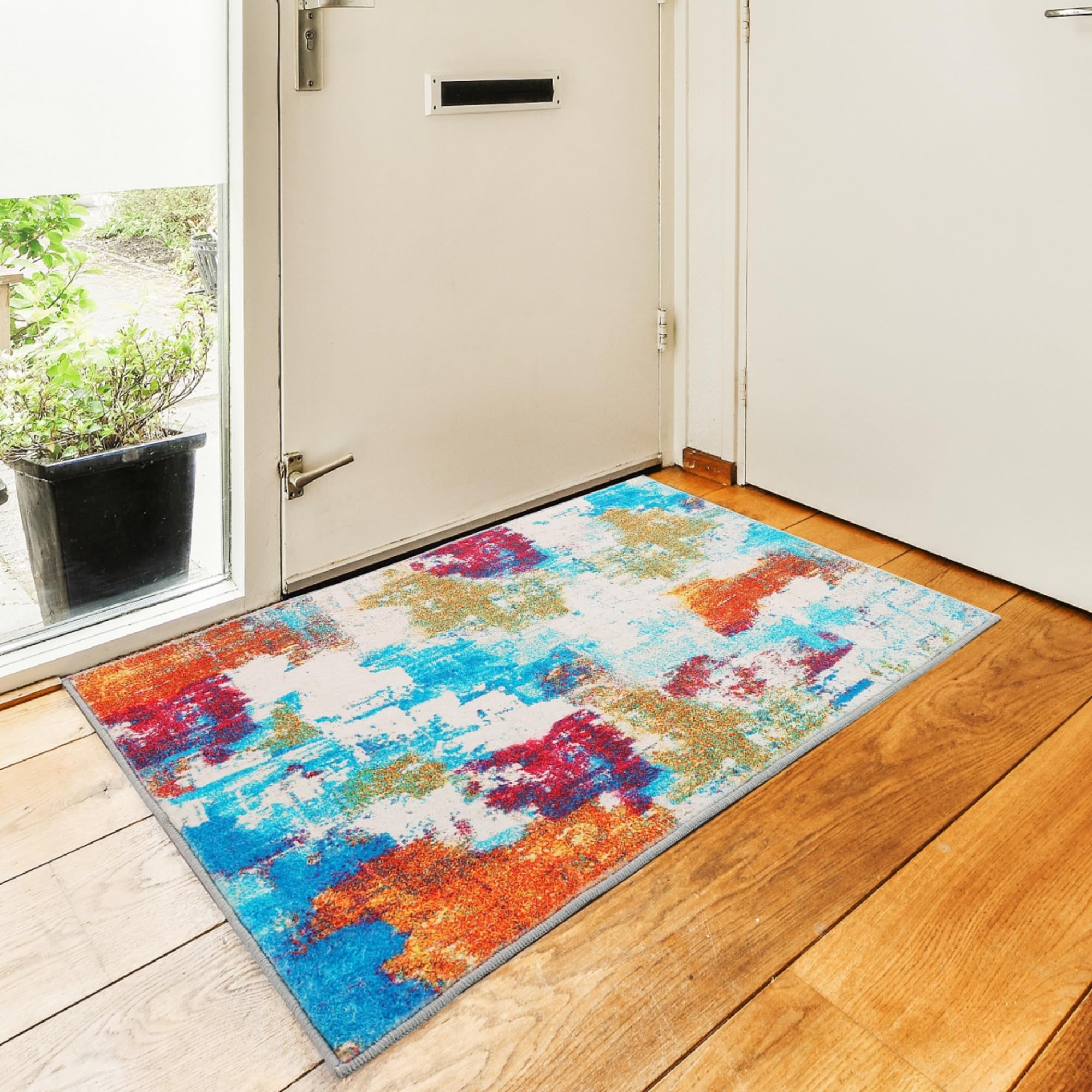 Tapis de sol qui ne s'effiloche pas facile à nettoyer pour chambre d'enfant moderne