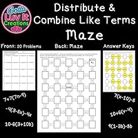 Distributive Property and Combine Like Terms includes ...