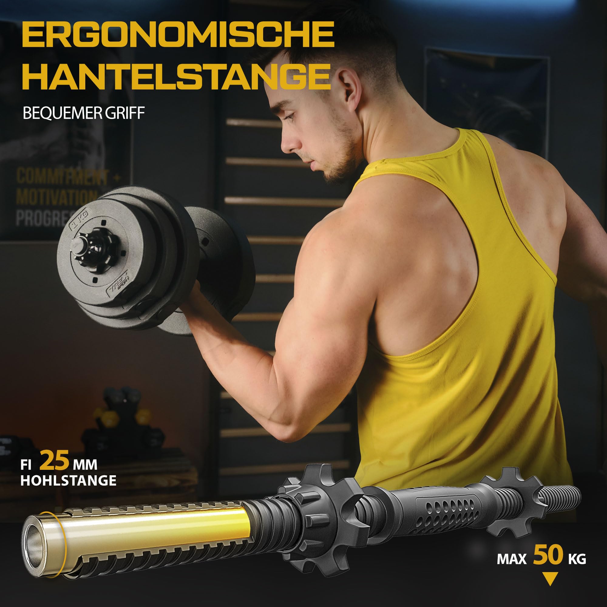 TREX SPORT Hanteln Set | Kurzhanteln 2er Set | 20kg 40kg Hantel Dumbbell Set