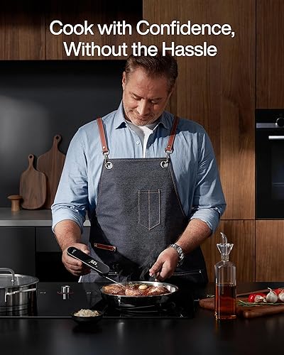 Miniatura 6 de Typhur InstaProbe (menos de 0.75 segundos) Termómetro digital para carne, termómetro de lectura instantánea con pantalla OLED, IP67 impermeable para