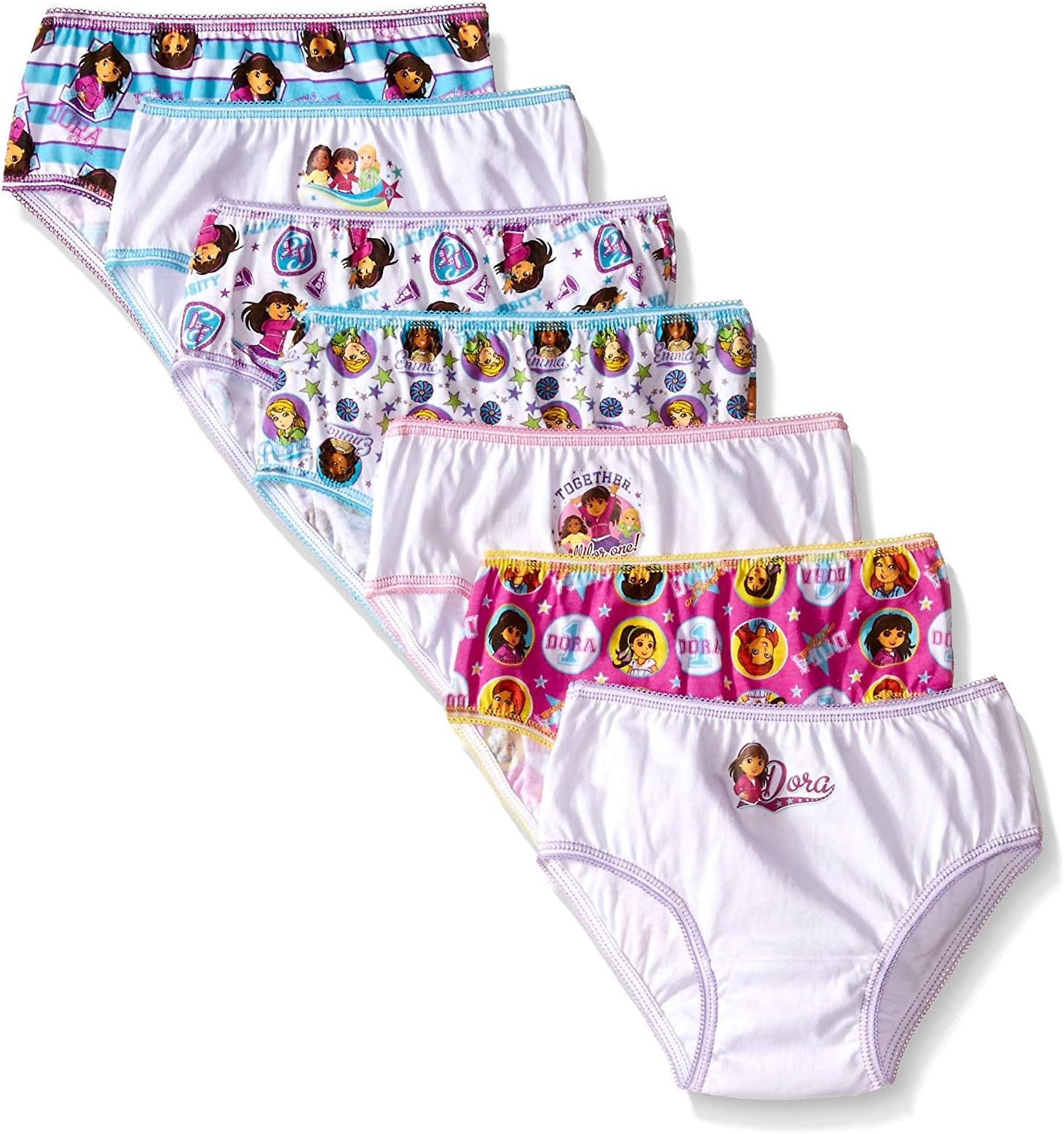 Nickelodeon Little Girls' Dora the Explorer Seven-Pack Panty Set (Pack of 7)