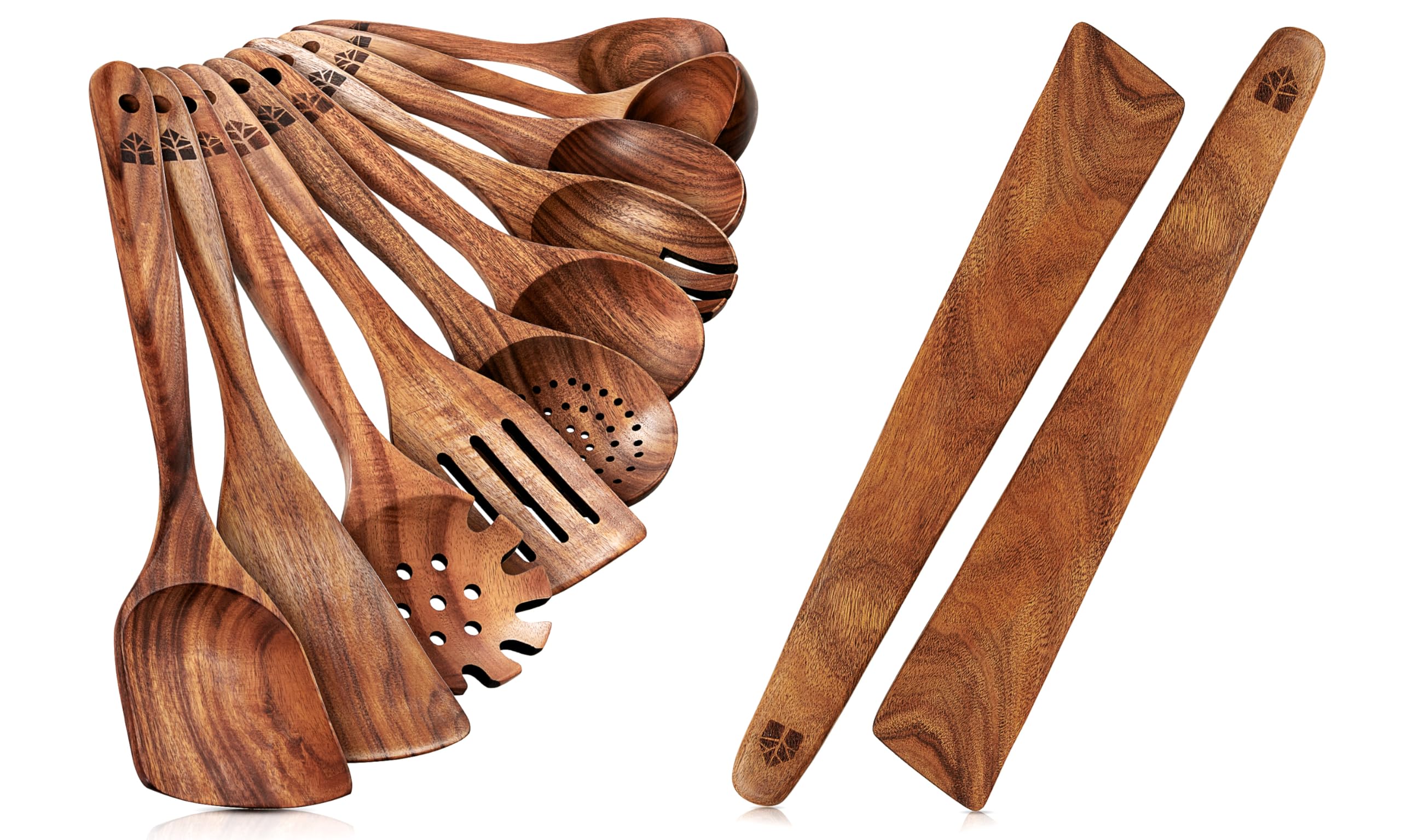 Ustensiles de cuisine bois durables pour cuisiner au quotidien sans rayer