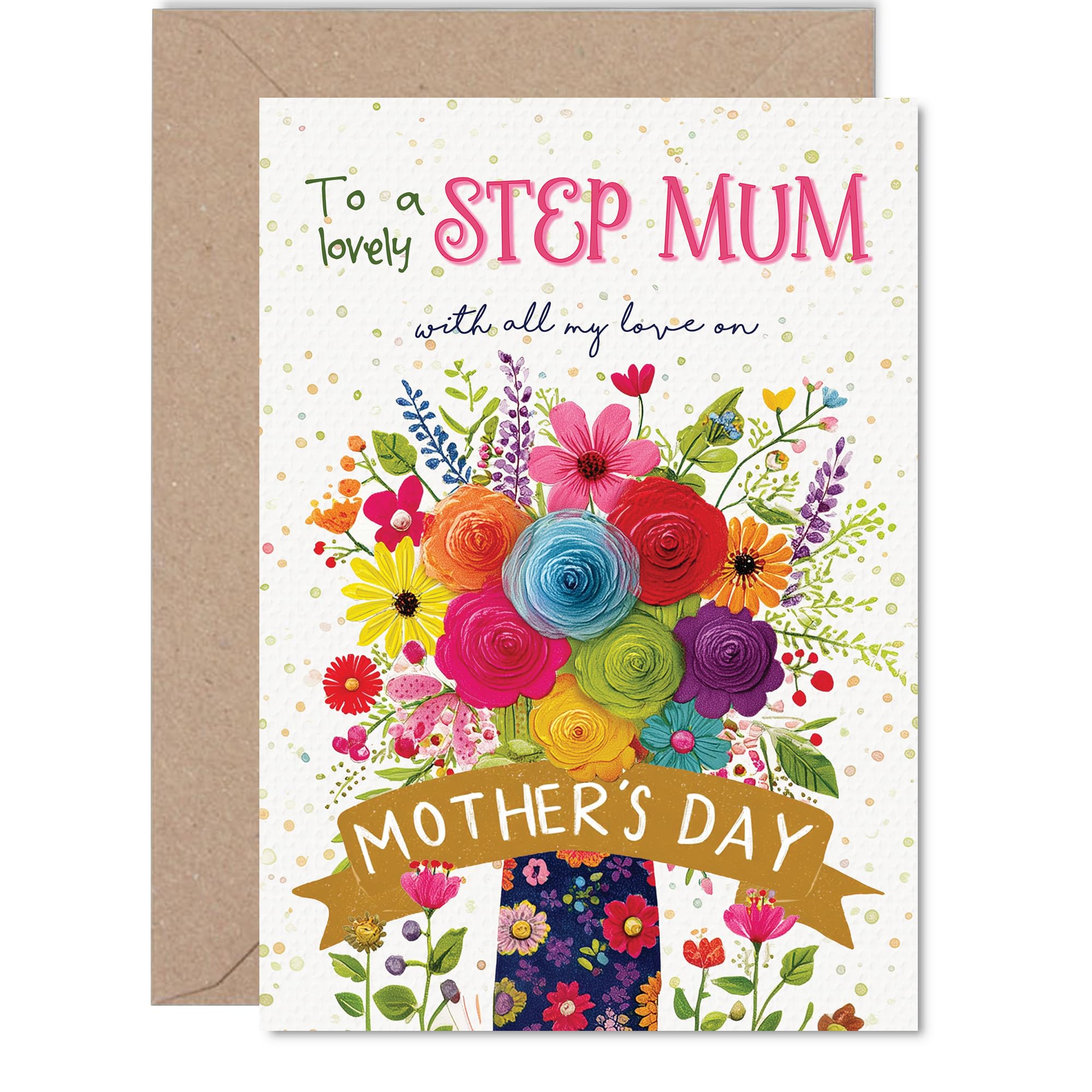 Step Mum Mothers Day Card, With Love