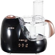 Arnica Prokit 444 Mini Kitchen Robot, 600 W, 1 L Hopper, Dough Mixing, Stainless Steel Blade, Rose