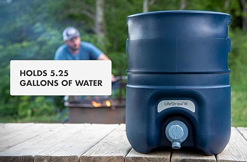 Miniatura 5 de LifeStraw Escape - Purificador de agua presurizado portátil de alto flujo con filtración de 3 etapas para uso en grupo, preparación para emergencias