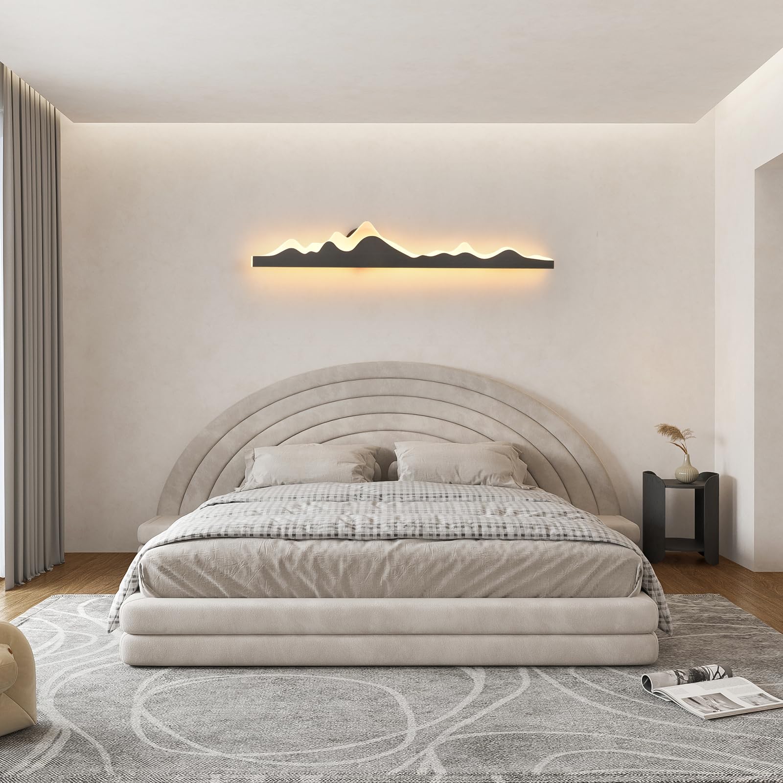 GEADI Applique Murale Intérieure Longue,120CM Lampe Murale LED Dimmable