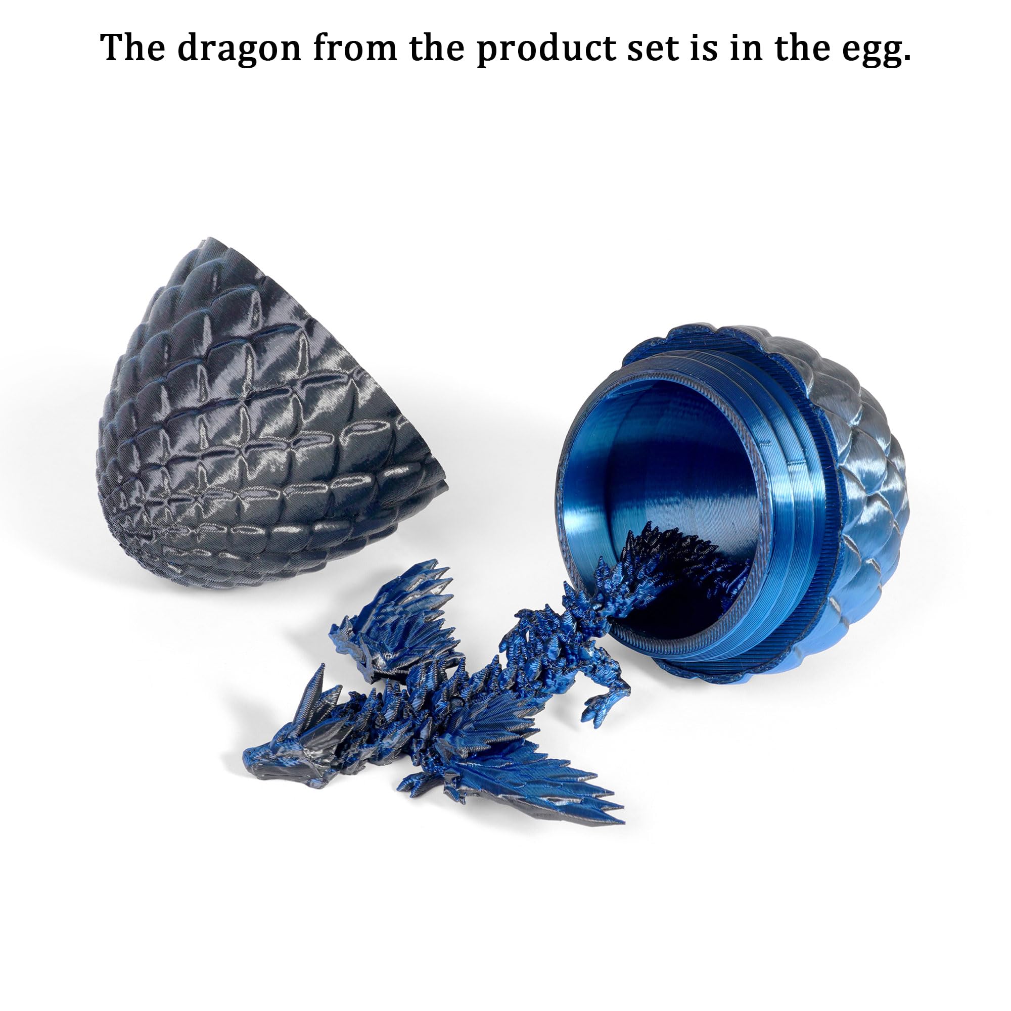 Fantasy Dragon Cake Topper Dragon Eggs Cake Decor Blue Black Balls Cake Decor for Baby Shower Birthday Wedding Party Supplies - Image 3