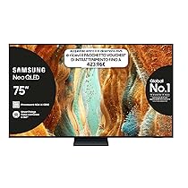 Samsung Smart TV 75” QE75QN74FATXZT Neo QLED 4K Mini LED, NQ4 AI Gen2 Processor, 4K AI Upscaling, Tecnologia Quantum Matrix Slim, OTS Lite, AirSlim Design, 2025