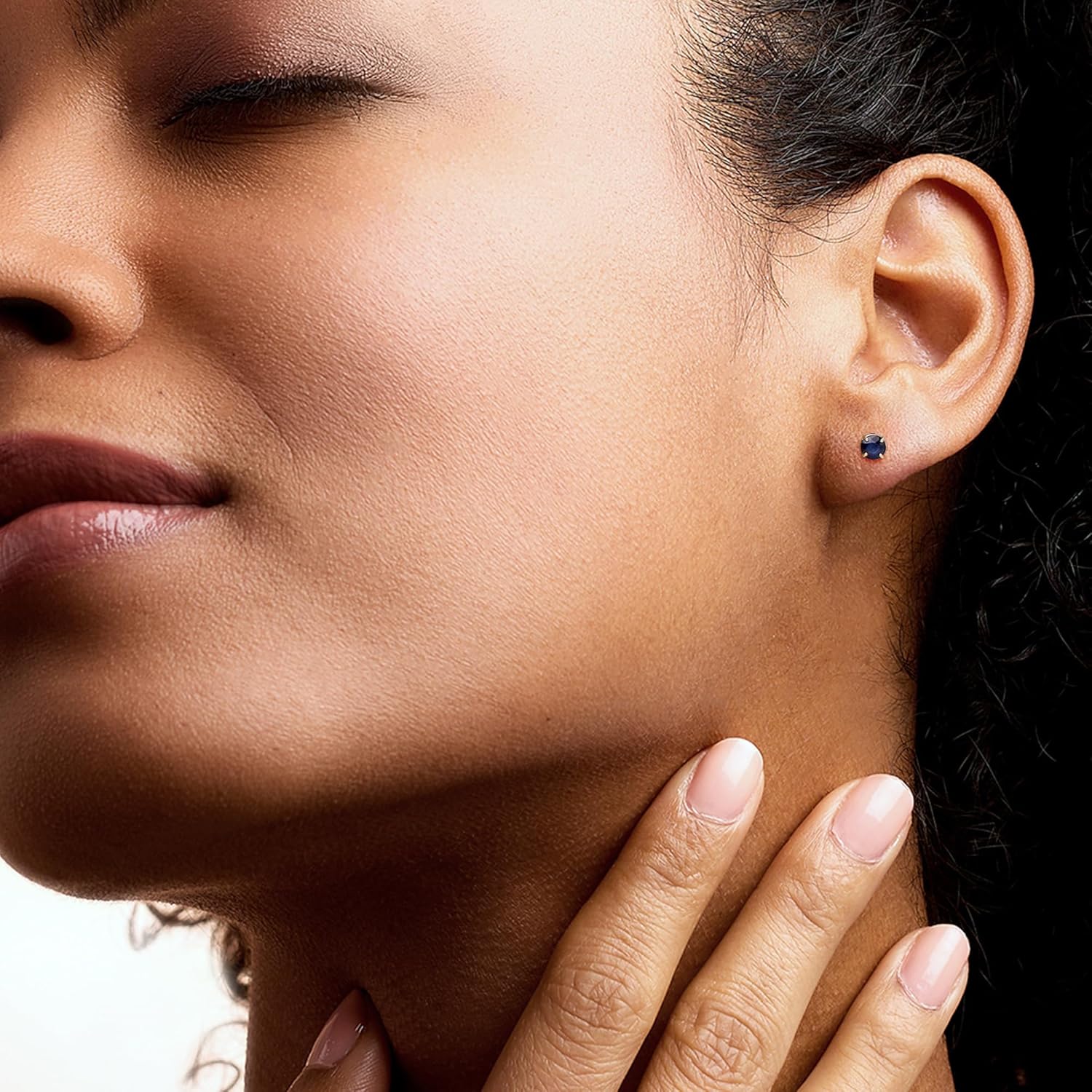 Ross-Simons 0.60 ct. t.w. Round Sapphire Stud Earrings in 14kt Yellow Gold - Image 2