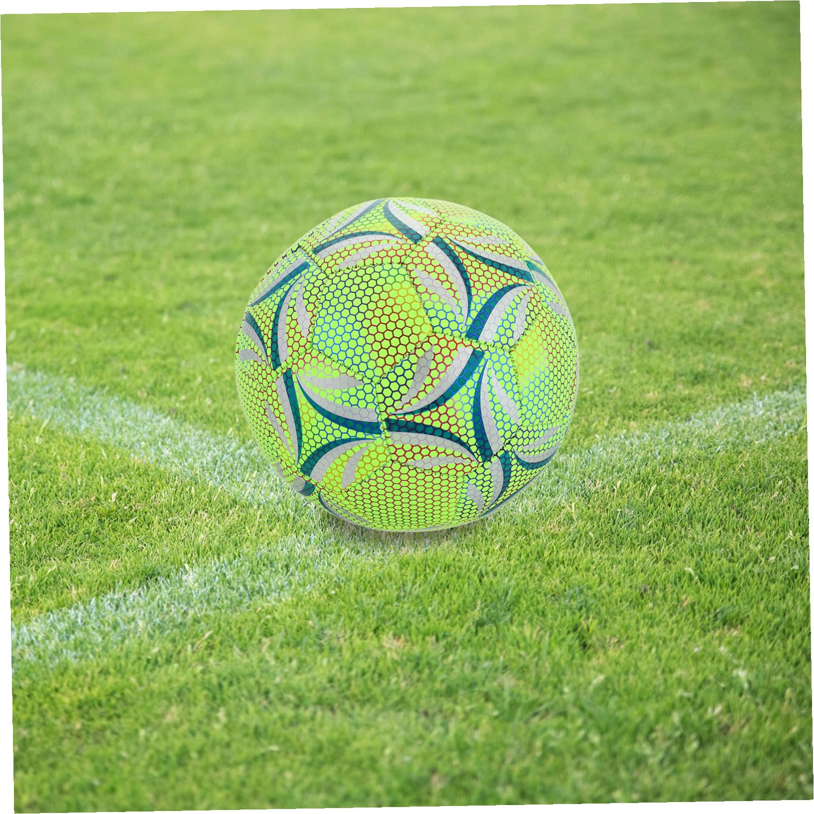 Alasum Balón de Fútbol Iluminado Brillante y Duradero Balón de Fútbol Que Brilla la Oscuridad Equipo de Entrenamiento para Adolescentes y Deportes y Fiestas