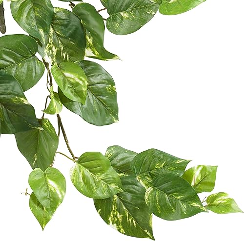 Miniatura 3 de Nearly Natural Plantas colgantes Pothos de 30 pulgadas, juego de tres (3) arbustos falsos para decoración de interiores del hogar, enredaderas