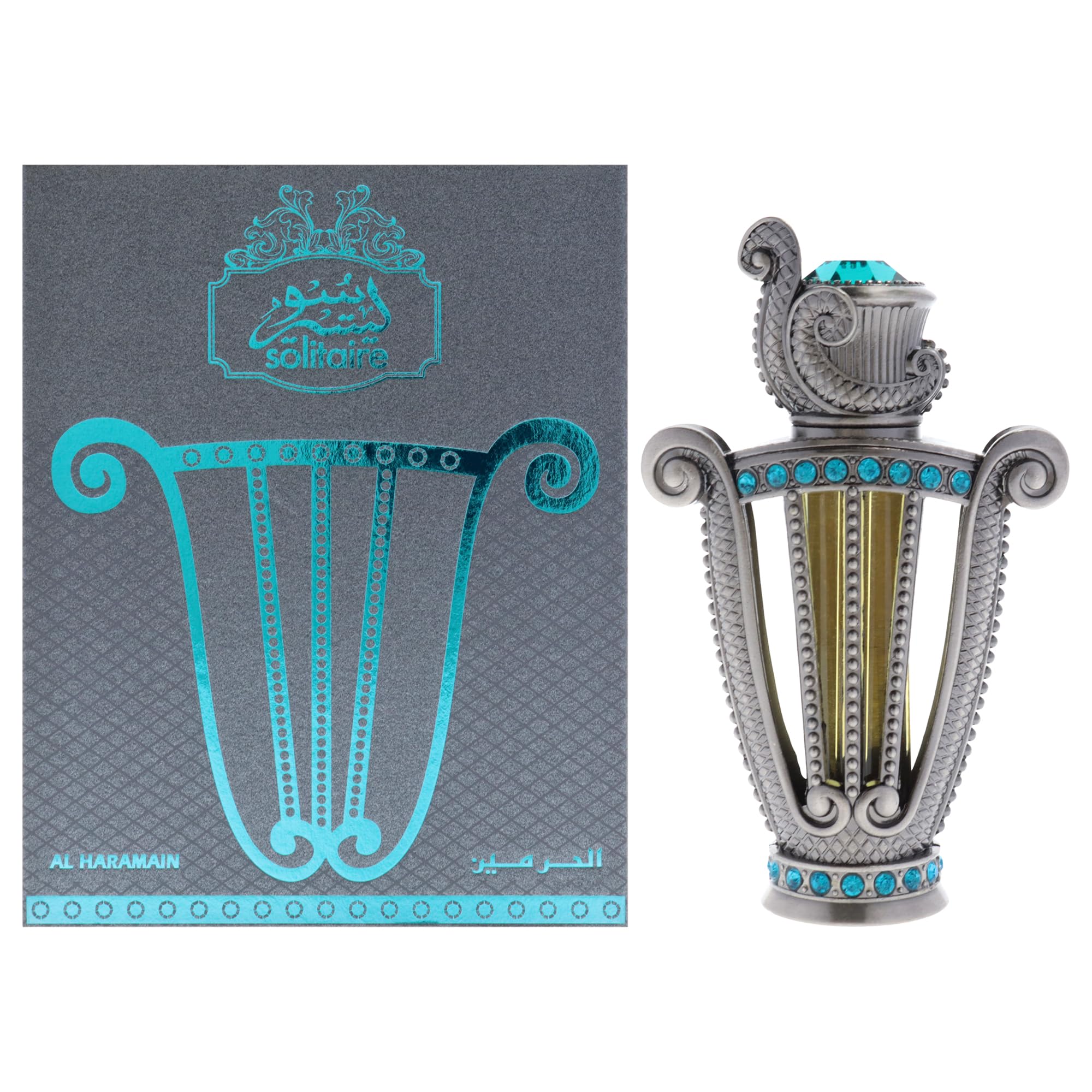 Solitaire Attar 12ml | Long-Lasting Alcohol-Free Perfume Oil for Men & Women | Rich Leather, Tobacco & Patchouli Unisex Fragrance Concentrated Arabian Scent