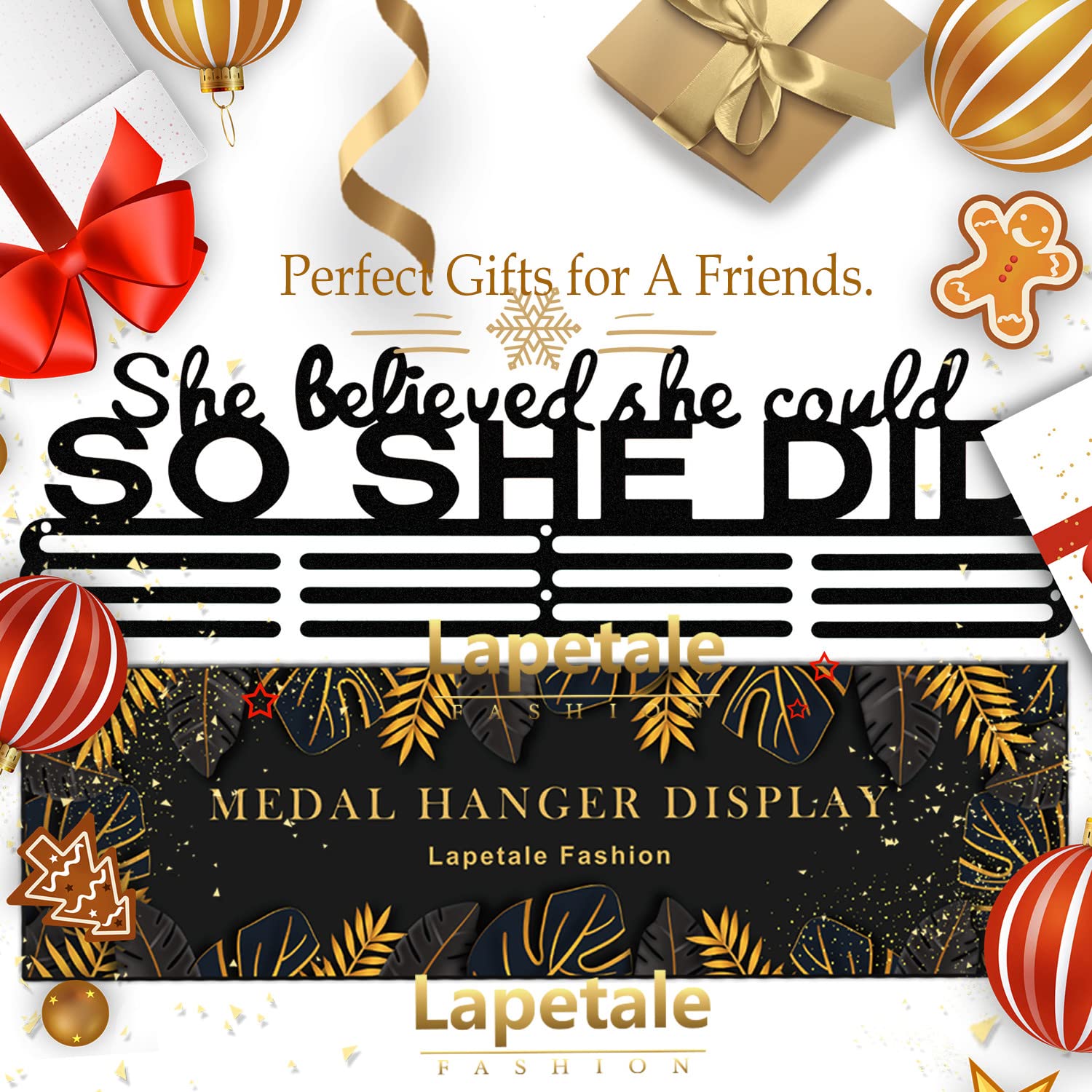 Amazon | Lapetale ファッションメダルハンガーホルダー ランナー用