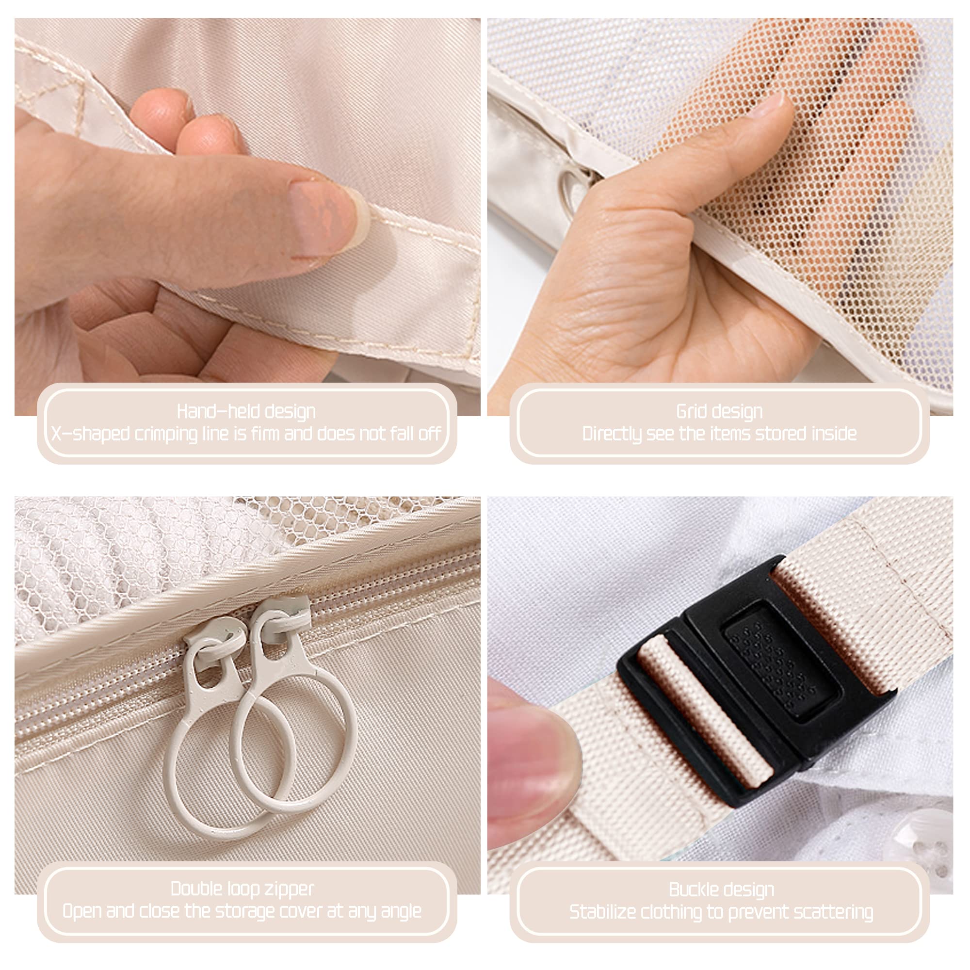 Organizador De Viaje Yorfull - Pack De 12 Cubos Compresibles Para Maleta (Grandes/Medianos/Pequeños)