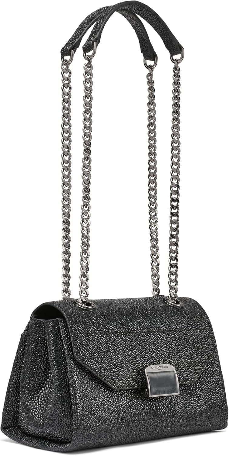 KARL LAGERFELD Paris Women's Liana Shoulder Bag with Chain Straps - Image 2