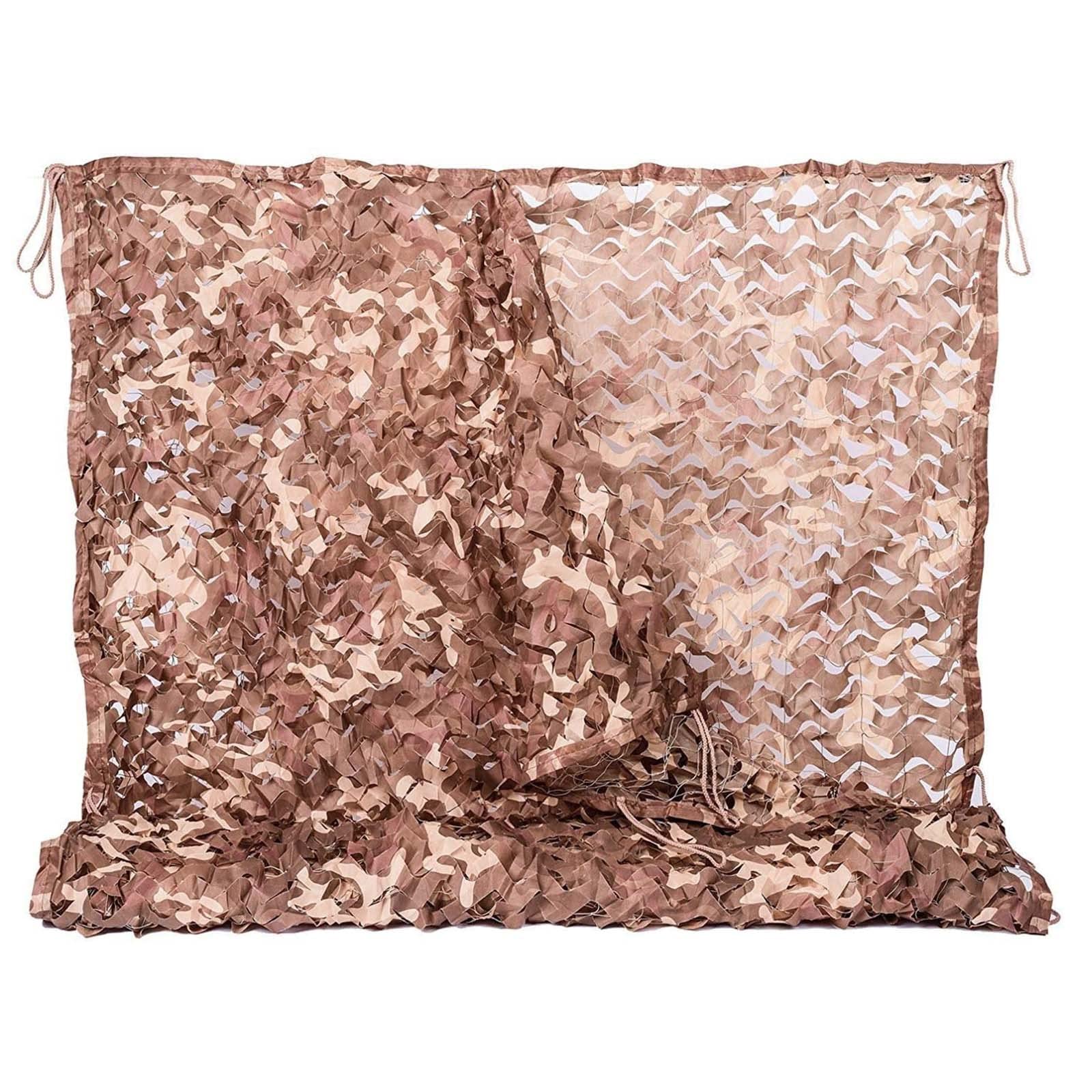 Jolan Camo Netting 2×3m 3×3m 3×4m 3×5m 3×6m 4×4m 4×6m 5×5m, Desert Hunting Camouflage Netting, Shade Net, Military Decoration, Car Cover Camouflage Net, Sunscreen Net,Desert-6x6m(19.7 * 19.7ft)